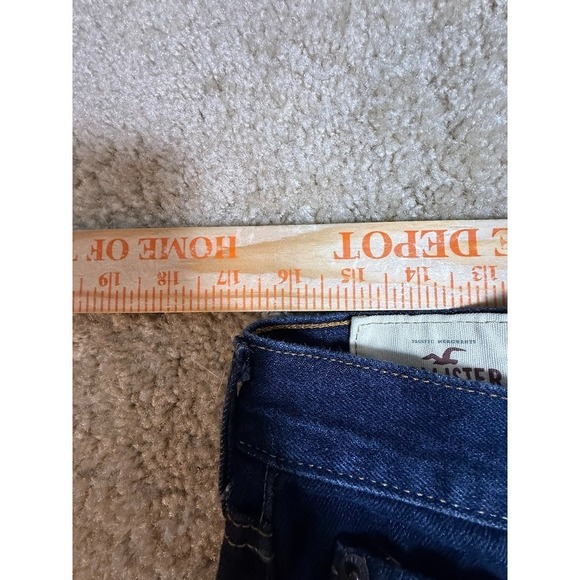 Hollister Mens Jeans 32x34 Dark Wash Slim Straight Denim - Picture 4 of 6